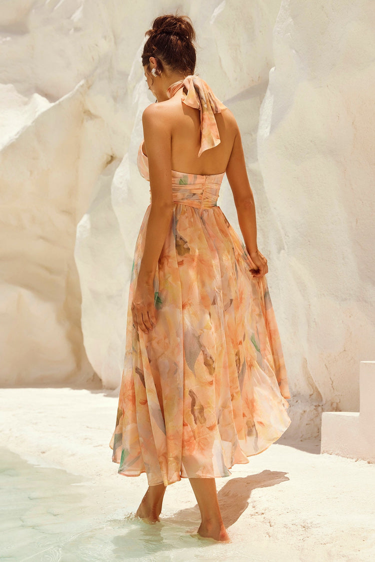 Daylight Midi Dress - Peach