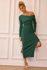 Moondive Midi Dress - Forest Green