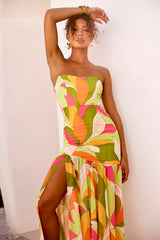 All For Her Maxi Dress - Green Multi