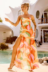 All For Her Maxi Dress - Orange Multi