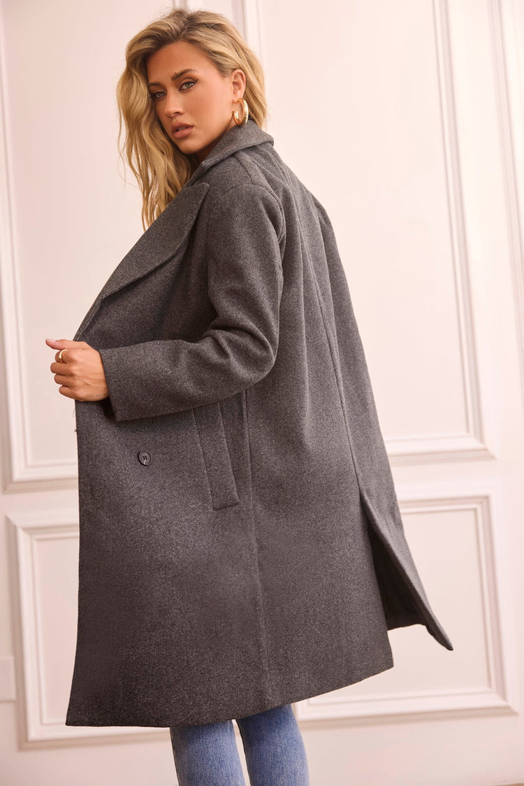 Beautiful Escape Coat - Charcoal