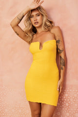 One Mila Mini Dress - Yellow