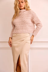 Fireside Knit Sweater - Beige