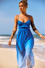 Moonscapes Maxi Dress - Blue Multi