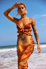 Bohemian Nights Maxi Dress - Orange