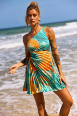 Party In My House Mini Dress - Orange Multi