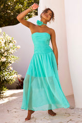 The Briana Maxi Dress - Sea Green