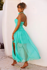 The Briana Maxi Dress - Sea Green