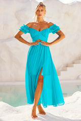 Perfect Storm Maxi Dress - Aqua