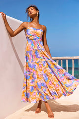 Magic Lifestyle Maxi Dress - Purple Multi