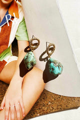 Greek Days Earrings - Turquoise