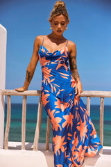 Mad Love Maxi Dress - Blue Multi