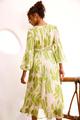 Palm Perfect Midi Dress - Green Multi