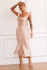 Arabella Midi Dress - Champagne