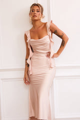 Arabella Midi Dress - Champagne