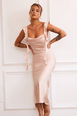 Arabella Midi Dress - Champagne