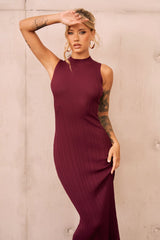 Significant Others Knit Midi Dress - Wine