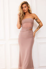 Later Feelings Maxi Dress - Taupe