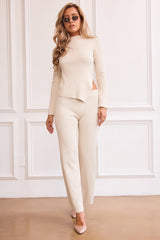 Love Most Knit Pants - Beige