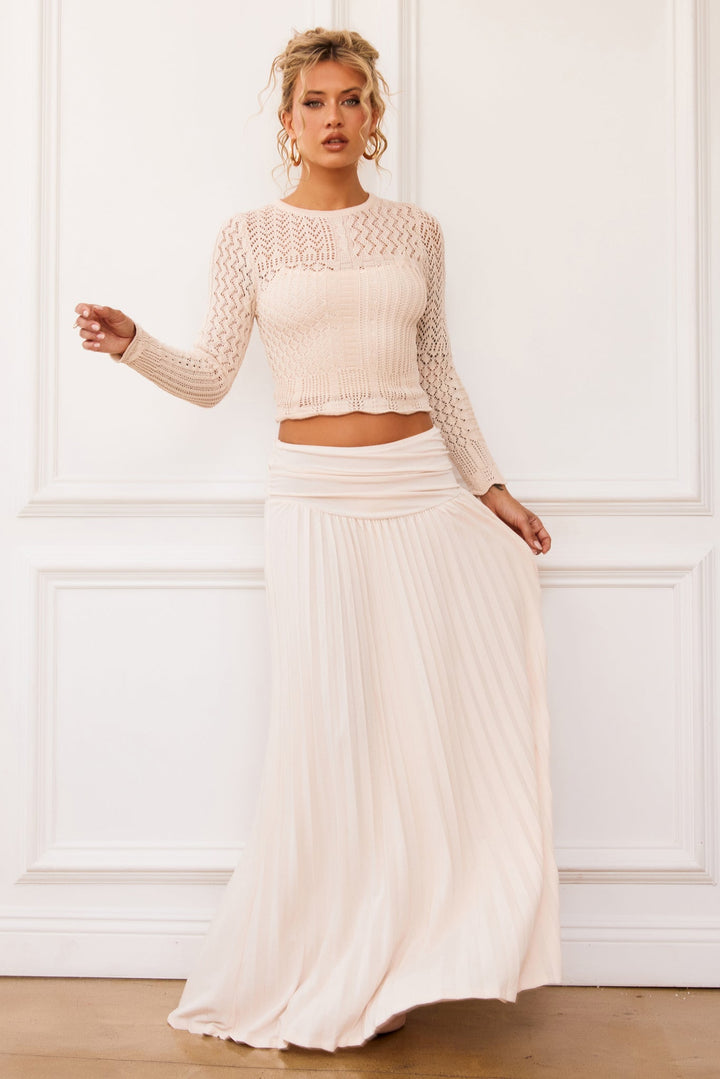 Rue Knit Maxi Skirt - Ivory